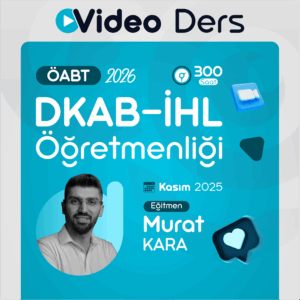 DKAB & İHL ÖĞRETMENLİĞİ ÖABT 2026 | VİDEO DERS